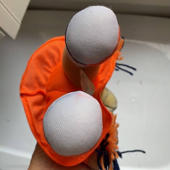 Vintage 1998 NFL Good Stuff Denver Broncos Cheerleader Teddy Bear/yarn pompoms - Picture 7 of 9